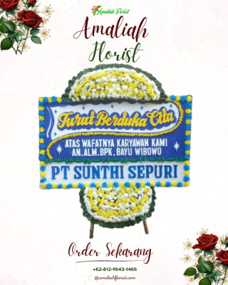 Papan Bunga Duka di Kemas Rindo