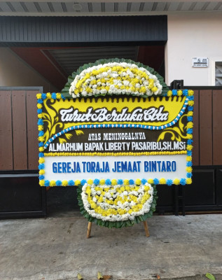 Papan Bunga Duka di Kemas Rindo