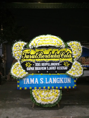 Papan Bunga Duka di Kemas Rindo