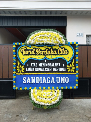 Papan Bunga Duka di Kemas Rindo